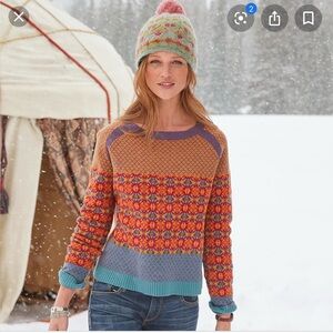 Sundance fair isle sweater XL NWOT